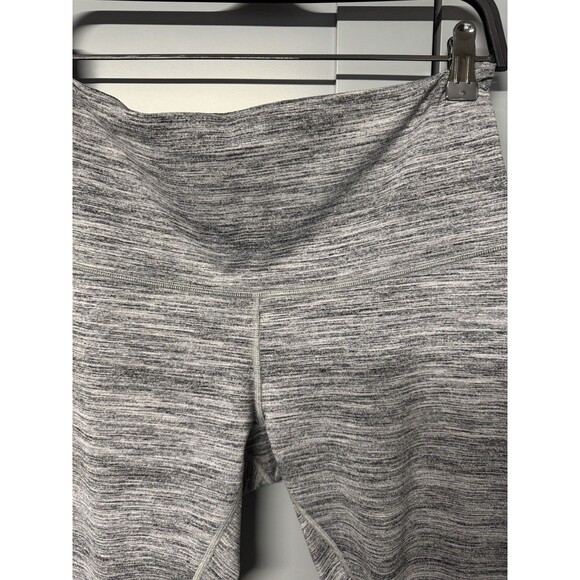 Lululemon Wunder Under Crop‎ Hi-Rise Space Dye Camo Seal Gray Coal size 8 NWT - Picture 5 of 11